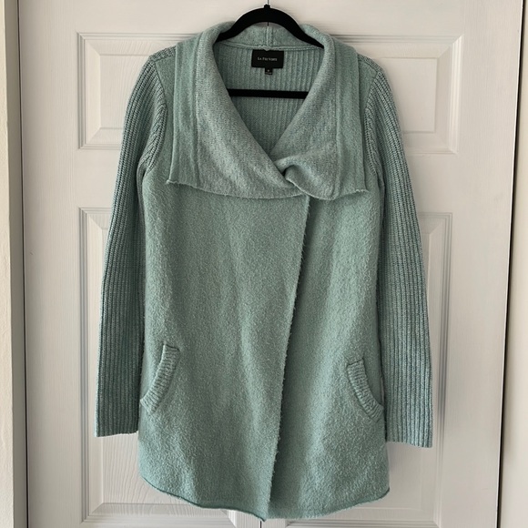 Cozy teal cardigan - Picture 1 of 7